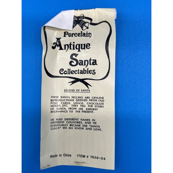 Porcelain Antique Santa Collectable Figurine Norway 1899 Limited Edition By Merc - Picture 6 of 7